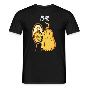 Pumpkin Latte Lover Café Pumpkin Spice Latte - T-shirt homme - noir - Devant - AI Model Male 178 light (178cm)