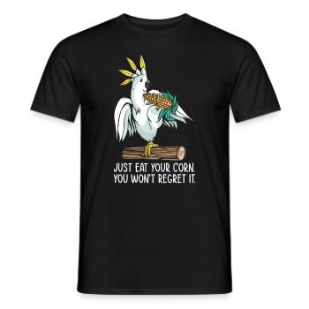 Parrot Bird Pet Food Bird Lover Corn Wildlife Pet - Men's T-Shirt - black - Front - AI Model Male 178 light (178cm)