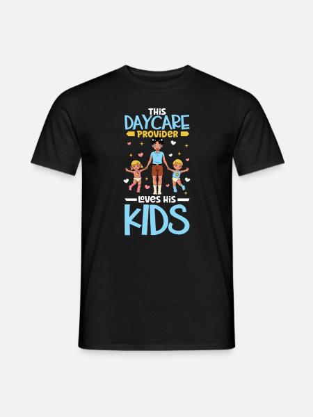 Children in day care - Childminder - Men's T-Shirt - black