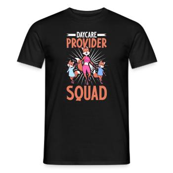 Daycare Provider Squad - Educator - Men's T-Shirt - black - Front - AI Model Male 178 light (178cm)