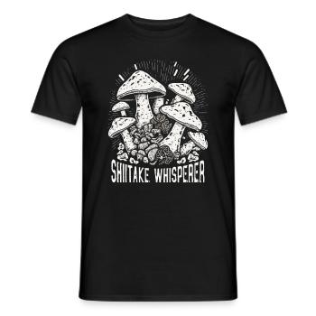 Shiitake Champignon Forêt Champignon Shiitake Moral Vegan Umami - T-shirt homme - noir - Devant - AI Model Male 178 light (178cm)