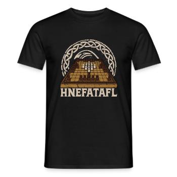 Jeu de société historique Hnefatafl - T-shirt homme - noir - Devant - AI Model Male 178 light (178cm)