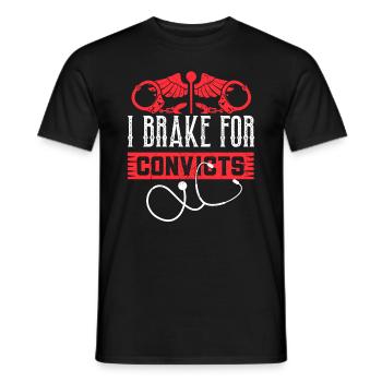 Infirmière infirmière correctionnelle - T-shirt homme - noir - Devant - AI Model Male 178 light (178cm)