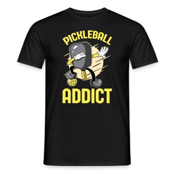 Pickleball Addictive Pickleball Raquette Padel - T-shirt homme - noir - Devant - AI Model Male 178 light (178cm)