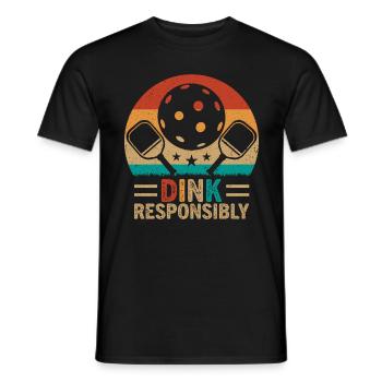 Pickleball Addictive Pickleball Raquette Padel - T-shirt homme - noir - Devant - AI Model Male 178 light (178cm)