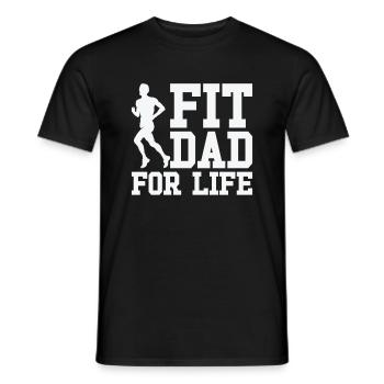Fitness Vatertag Fitnessstudio Workout Training - Männer T-Shirt - Schwarz - Vorne - AI Model Male 178 light (178cm)
