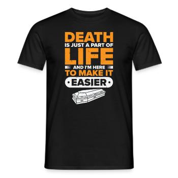 Funeral Director Mortician Mortuary - Men's T-Shirt - black - Front - AI Model Male 178 light (178cm)