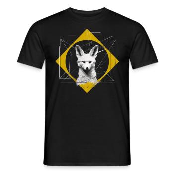 Fox Animal Lover Gift Motif animal sauvage - T-shirt homme - noir - Devant - AI Model Male 178 light (178cm)