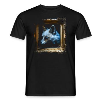 Fox Animal Lover Gift Motif animal sauvage - T-shirt homme - noir - Devant - AI Model Male 178 light (178cm)