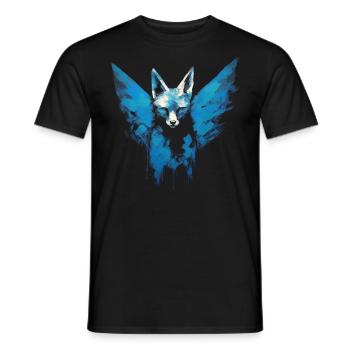 Fox Animal Lover Gift Motif animal sauvage - T-shirt homme - noir - Devant - AI Model Male 178 light (178cm)