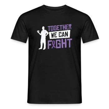 Alzheimer's Awareness Brain Doctors Health - Men's T-Shirt - black - Front - AI Model Male 178 light (178cm)