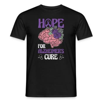 Alzheimer's Awareness Brain Doctors Health - Men's T-Shirt - black - Front - AI Model Male 178 light (178cm)