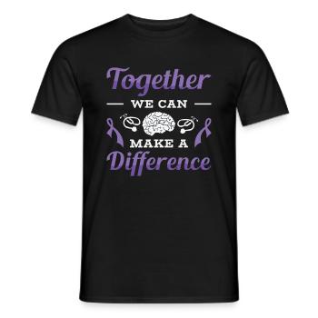 Alzheimer's Awareness Brain Doctors Health - Men's T-Shirt - black - Front - AI Model Male 178 light (178cm)