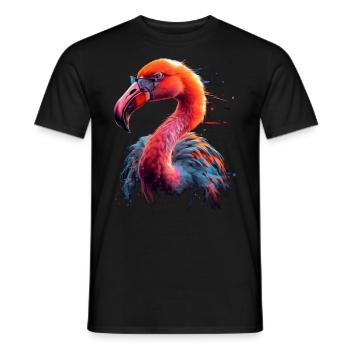 Flamingo Africa Sunglasses Animal Gift - Men's T-Shirt - black - Front - AI Model Male 178 light (178cm)