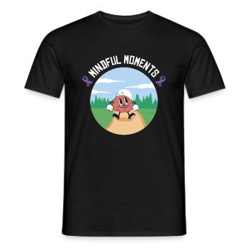 Alzheimer's Awareness Brain Mental Health - Men's T-Shirt - black - Front - AI Model Male 178 light (178cm)