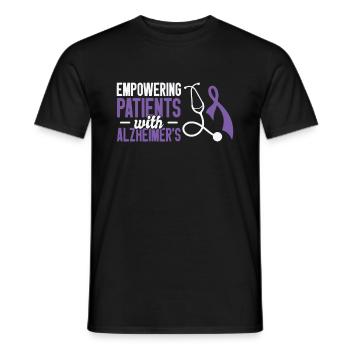 Alzheimer's Awareness Brain Doctors Health - Men's T-Shirt - black - Front - AI Model Male 178 light (178cm)