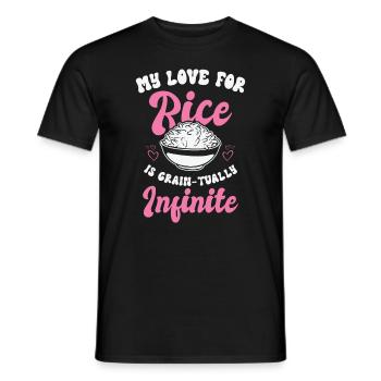 Asiatische Lebensmittel Reis Philippinen Filipino - Männer T-Shirt - Schwarz - Vorne - AI Model Male 178 light (178cm)