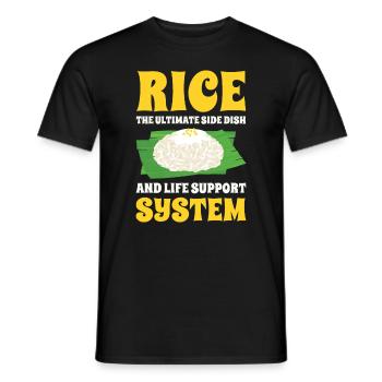 Asiatische Lebensmittel Reis Philippinen Filipino - Männer T-Shirt - Schwarz - Vorne - AI Model Male 178 light (178cm)