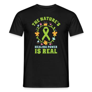 Mental Health Nature Environment Health Awareness - Men's T-Shirt - black - Front - AI Model Male 178 light (178cm)