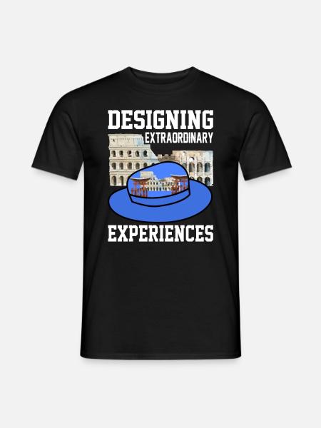Przewodnik turystyczny Przewodnik po mieście - T-shirt męski - czarny