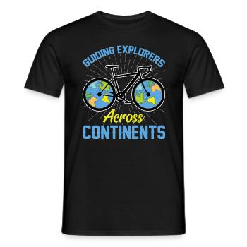 Tourguide Reiseführer Entdecker Guide - Männer T-Shirt - Schwarz - Vorne - AI Model Male 178 light (178cm)