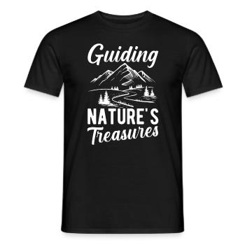 Tourguide Naturguide Reiseführer - Männer T-Shirt - Schwarz - Vorne - AI Model Male 178 light (178cm)