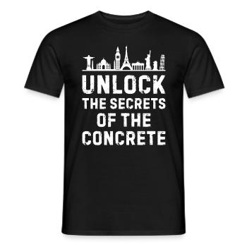 Explorateurs urbains Secrets des bâtiments - T-shirt homme - noir - Devant - AI Model Male 178 light (178cm)