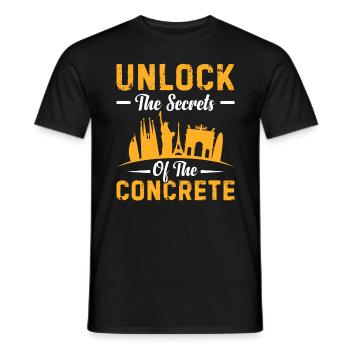 Urban Explorers Geheimnisse der Bauwerke - Männer T-Shirt - Schwarz - Vorne - AI Model Male 178 light (178cm)