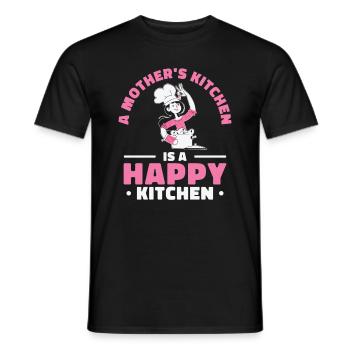 Fête des mères Vacances Grand-mère Cuisine Maman - T-shirt homme - noir - Devant - AI Model Male 178 light (178cm)