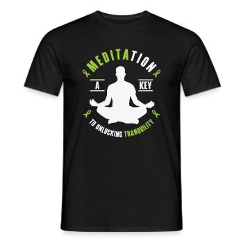 Mois de la sensibilisation à la santé mentale, - T-shirt homme - noir - Devant - AI Model Male 178 light (178cm)