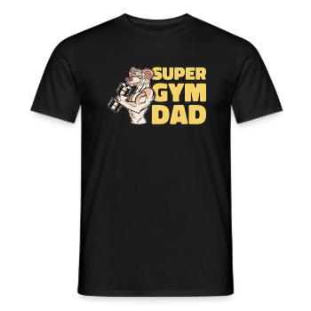 Fitness Fathers Day Gym Workout Training Coach - Men's T-Shirt - black - Front - AI Model Male 178 light (178cm)