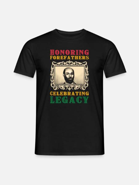 Schwarze Geschichte Juneteenth Schwarzer Stolz - Männer T-Shirt - Schwarz