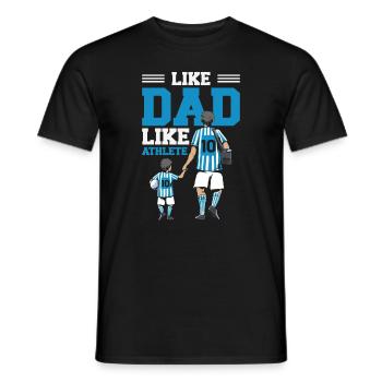 Sports Dad Fathers Day Sport Team Fan Hobby - Men's T-Shirt - black - Front - AI Model Male 178 light (178cm)