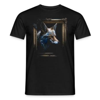 Fuchs Tierliebhaber Geschenk Wildtier Tier Motiv - Männer T-Shirt - Schwarz - Vorne - AI Model Male 178 light (178cm)