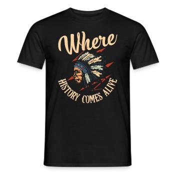 Maya, Mexique : là où l’histoire prend vie - T-shirt homme - noir - Devant - AI Model Male 178 light (178cm)