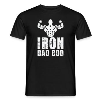 Fitness Fathers Day Gym Workout Training Coach - Men's T-Shirt - black - Front - AI Model Male 178 light (178cm)