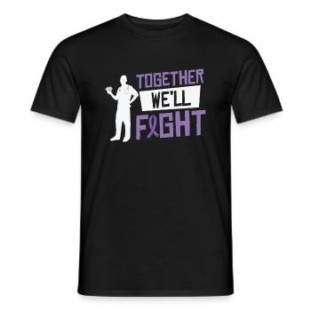 Alzheimer's Awareness Brain Doctors Health - Men's T-Shirt - black - Front - AI Model Male 178 light (178cm)