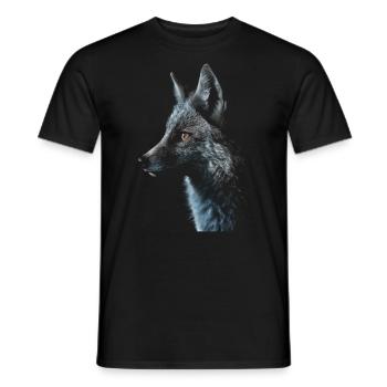 Fuchs Tierliebhaber Geschenk Wildtier Tier Motiv - Männer T-Shirt - Schwarz - Vorne - AI Model Male 178 light (178cm)