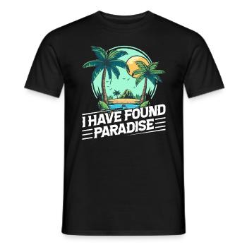 Playa del Carmen Paradise Mexiko Stadt Urlaub - Männer T-Shirt - Schwarz - Vorne - AI Model Male 178 light (178cm)