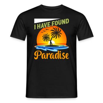 Playa del Carmen Paradise Mexiko Stadt Urlaub - Männer T-Shirt - Schwarz - Vorne - AI Model Male 178 light (178cm)