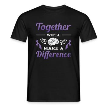 Alzheimer's Awareness Brain Doctors Health - Men's T-Shirt - black - Front - AI Model Male 178 light (178cm)