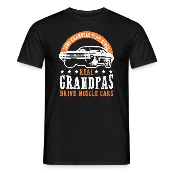 Muscle Cars Classic Retro Hotrod Oldtimer - T-shirt homme - noir - Devant - AI Model Male 178 light (178cm)