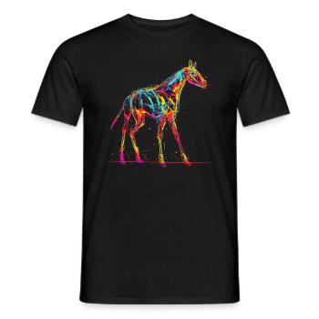 Giraffe Animal Africa Gift Animal Lover Zoo - Men's T-Shirt - black - Front - AI Model Male 178 light (178cm)