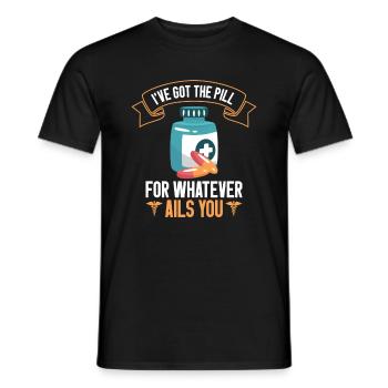 Pharmazietechniker Pharmazietechniker CPHT - Männer T-Shirt - Schwarz - Vorne - AI Model Male 178 light (178cm)