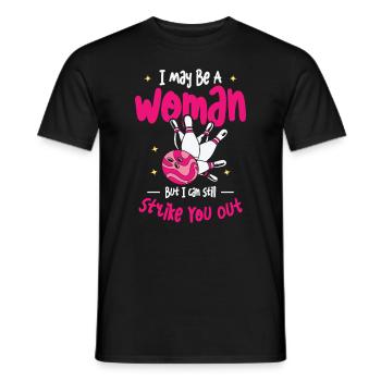 Bowling Femmes Bowler Ball Strike - T-shirt homme - noir - Devant - AI Model Male 178 light (178cm)