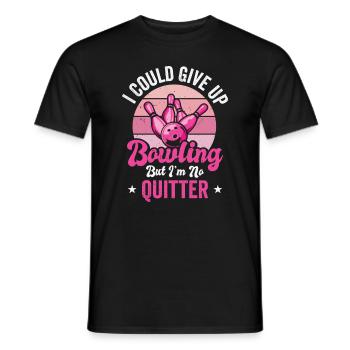 Bowling Women Bowler Strike - Men's T-Shirt - black - Front - AI Model Male 178 light (178cm)