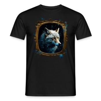 Fox Animal Lover Gift Motif animal sauvage - T-shirt homme - noir - Devant - AI Model Male 178 light (178cm)
