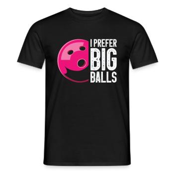 Bowling Frauen Bowler Kugel Strike - Männer T-Shirt - Schwarz - Vorne - AI Model Male 178 light (178cm)