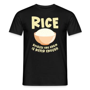 Asiatische Lebensmittel Reis Philippinen Filipino - Männer T-Shirt - Schwarz - Vorne - AI Model Male 178 light (178cm)