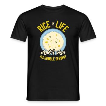 Asiatische Lebensmittel Reis Philippinen Filipino - Männer T-Shirt - Schwarz - Vorne - AI Model Male 178 light (178cm)
